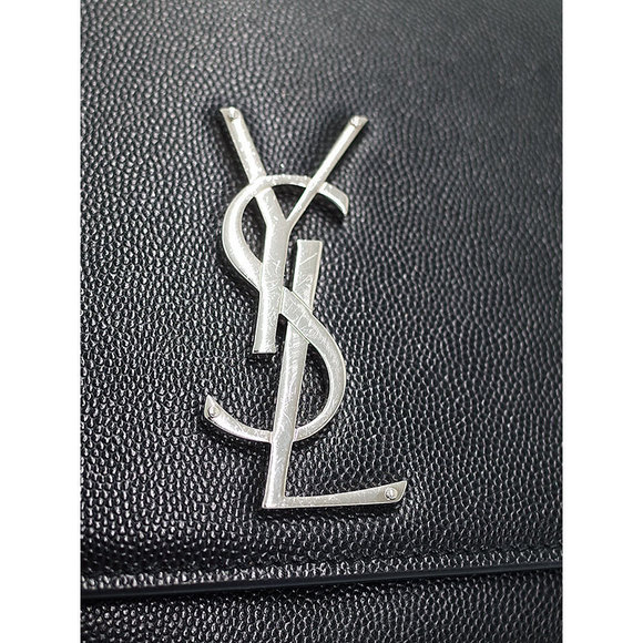 Saint Laurent Paris Classic Kate Monogram Satchel Shoulder Bag Black - Picture 5 of 9